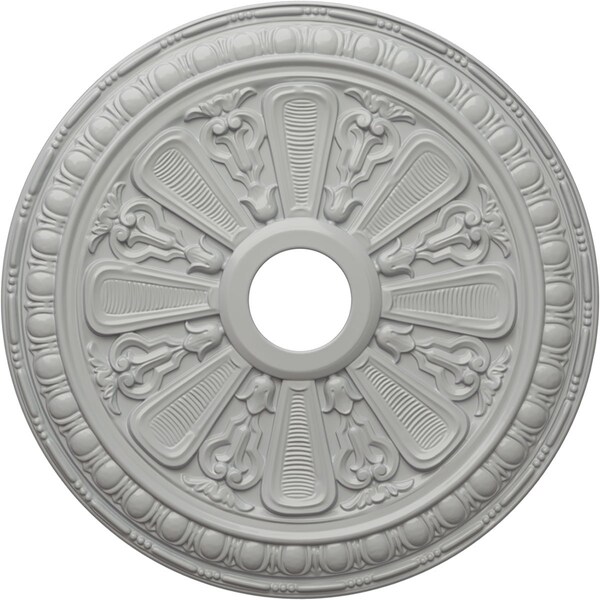 Ekena Millwork Bristol Ceiling Medallion (Fits Canopies up to 3 7/8"), 23 1/2"OD x 3 7/8"ID x 1"P, Frost CM23BIFRF - main